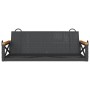 Banco columpio de ratán sintético negro 109x62x40 cm de vidaXL, Bancos de jardín - Ref: Foro24-368152, Precio: 93,47 €, Descu...