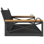 Banco columpio de ratán sintético negro 109x62x40 cm de vidaXL, Bancos de jardín - Ref: Foro24-368152, Precio: 93,47 €, Descu...