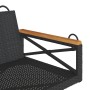 Banco columpio de ratán sintético negro 109x62x40 cm de vidaXL, Bancos de jardín - Ref: Foro24-368152, Precio: 93,47 €, Descu...