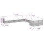Set de sofás de jardín 10 pzas cojines ratán sintético negro de vidaXL, Conjuntos de jardín - Ref: Foro24-3262046, Precio: 72...