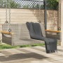 Banco columpio de ratán sintético gris 109x62x40 cm de vidaXL, Bancos de jardín - Ref: Foro24-368144, Precio: 101,80 €, Descu...