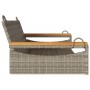 Banco columpio de ratán sintético gris 109x62x40 cm de vidaXL, Bancos de jardín - Ref: Foro24-368144, Precio: 101,80 €, Descu...