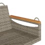 Banco columpio de ratán sintético gris 109x62x40 cm de vidaXL, Bancos de jardín - Ref: Foro24-368144, Precio: 101,80 €, Descu...