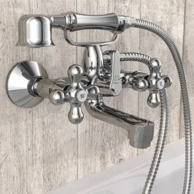 SCHÜTTE Grifo mezclador bimando de bañera con ducha de mano ELK cromo de SCHÜTTE, Grifos - Ref: Foro24-429363, Precio: 112,92...