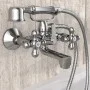 SCHÜTTE Grifo mezclador bimando de bañera con ducha de mano ELK cromo de SCHÜTTE, Grifos - Ref: Foro24-429363, Precio: 112,92...