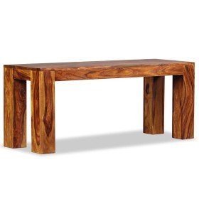 Banco de madera maciza de acacia 110x35x45 cm en Bancos para recibidores y almacenamiento | Comprar online en Foru.es