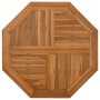 Tablero de mesa octogonal de madera maciza de teca 60x60x2,5 cm de vidaXL, Tableros para mesas - Ref: Foro24-366664, Precio: ...