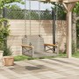 Banco columpio de ratán sintético gris 63x62x40 cm de vidaXL, Bancos de jardín - Ref: Foro24-368171, Precio: 64,70 €, Descuen...