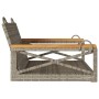 Banco columpio de ratán sintético gris 63x62x40 cm de vidaXL, Bancos de jardín - Ref: Foro24-368171, Precio: 64,70 €, Descuen...