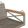 Banco columpio de ratán sintético gris 63x62x40 cm de vidaXL, Bancos de jardín - Ref: Foro24-368171, Precio: 64,70 €, Descuen...