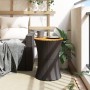 Mesa de jardín forma de tambor ratán sintético y madera negro de vidaXL, Mesas de jardín - Ref: Foro24-368296, Precio: 75,21 ...