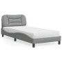 Cama con colchón tela gris claro 80x200 cm de vidaXL, Camas y somieres - Ref: Foro24-3208492, Precio: 285,73 €, Descuento: %