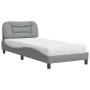 Cama con colchón tela gris claro 80x200 cm de vidaXL, Camas y somieres - Ref: Foro24-3208492, Precio: 285,73 €, Descuento: %