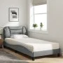 Cama con colchón tela gris claro 90x190 cm de vidaXL, Camas y somieres - Ref: Foro24-3208499, Precio: 279,04 €, Descuento: %