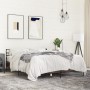 Estructura cama madera ingeniería metal marrón roble 150x200 cm de vidaXL, Camas y somieres - Ref: Foro24-3280051, Precio: 14...