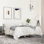 Estructura cama madera ingeniería metal roble Sonoma 160x200 cm de vidaXL, Camas y somieres - Ref: Foro24-3280053, Precio: 14...