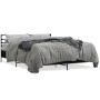 Estructura de cama madera de ingeniería y metal negro 150x200cm de vidaXL, Camas y somieres - Ref: Foro24-3280047, Precio: 14...
