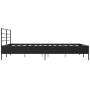 Estructura de cama madera de ingeniería y metal negro 150x200cm de vidaXL, Camas y somieres - Ref: Foro24-3280047, Precio: 14...