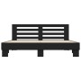 Estructura de cama madera de ingeniería y metal negro 180x200cm de vidaXL, Camas y somieres - Ref: Foro24-3280087, Precio: 16...