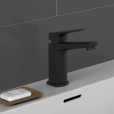 SCHÜTTE Grifo mezclador de lavabo RAVEN negro mate de SCHÜTTE, Grifos - Ref: Foro24-429357, Precio: 94,65 €, Descuento: %