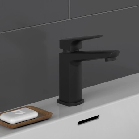SCHÜTTE Grifo mezclador de lavabo RAVEN negro mate de SCHÜTTE, Grifos - Ref: Foro24-429357, Precio: 94,65 €, Descuento: %