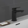 SCHÜTTE Grifo mezclador de lavabo RAVEN negro mate de SCHÜTTE, Grifos - Ref: Foro24-429357, Precio: 94,65 €, Descuento: %