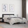 Estructura de cama madera de ingeniería y metal negro 140x200cm de vidaXL, Camas y somieres - Ref: Foro24-3280102, Precio: 14...