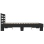 Estructura de cama madera de ingeniería y metal negro 140x200cm de vidaXL, Camas y somieres - Ref: Foro24-3280102, Precio: 14...