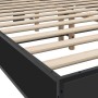 Estructura de cama madera de ingeniería y metal negro 140x200cm de vidaXL, Camas y somieres - Ref: Foro24-3280102, Precio: 14...
