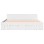 Estructura cama con cajones madera ingeniería blanca 160x200 cm de vidaXL, Camas y somieres - Ref: Foro24-3280734, Precio: 19...