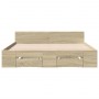 Cama con cajones madera ingeniería roble Sonoma 150x200 cm de vidaXL, Camas y somieres - Ref: Foro24-3280743, Precio: 162,09 ...