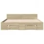Sonoma oak engineered wood bed with drawers 150x200 cm by vidaXL, Beds and slatted bases - Ref: Foro24-3280743, Price: 159,38...