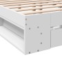 Cama con cajones madera de ingeniería blanco 140x200 cm de vidaXL, Camas y somieres - Ref: Foro24-3280748, Precio: 215,36 €, ...