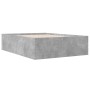 Estructura de cama madera de ingeniería gris hormigón 120x190cm de vidaXL, Camas y somieres - Ref: Foro24-3280954, Precio: 13...