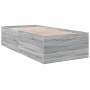 Estructura de cama madera de ingeniería gris Sonoma 100x200 cm de vidaXL, Camas y somieres - Ref: Foro24-3280963, Precio: 105...