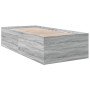 Estructura de cama madera de ingeniería gris Sonoma 100x200 cm de vidaXL, Camas y somieres - Ref: Foro24-3280963, Precio: 105...