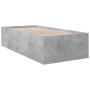 Estructura de cama madera de ingeniería gris hormigón 100x200cm de vidaXL, Camas y somieres - Ref: Foro24-3280961, Precio: 10...