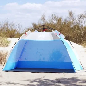 Tienda de playa 2 personas impermeable apertura rápida azul de vidaXL, Tiendas de campaña - Ref: Foro24-4005293, Precio: 64,0...