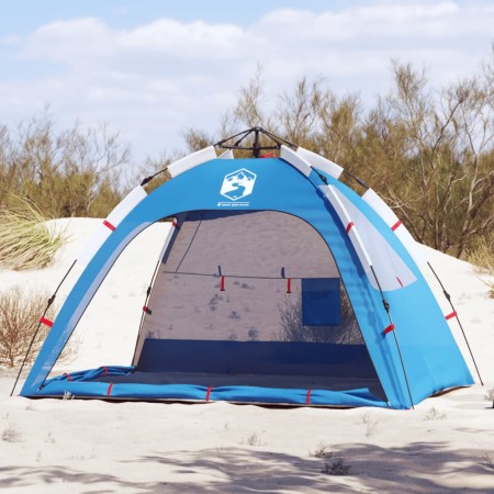 Tienda de playa 2 personas impermeable apertura rápida azul de vidaXL, Tiendas de campaña - Ref: Foro24-4005302, Precio: 60,7...