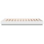 Estructura de cama madera de ingeniería blanca 150x200 cm de vidaXL, Camas y somieres - Ref: Foro24-3209849, Precio: 130,14 €...