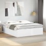 Estructura de cama madera de ingeniería blanca 180x200 cm de vidaXL, Camas y somieres - Ref: Foro24-3280902, Precio: 159,94 €...