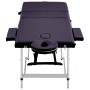 Camilla de masaje plegable 3 zonas aluminio morado de vidaXL, Mesas de masaje - Ref: Foro24-110198, Precio: 198,72 €, Descuen...