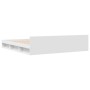 Estructura cama con cajones madera ingeniería blanca 200x200 cm de vidaXL, Camas y somieres - Ref: Foro24-3280720, Precio: 18...