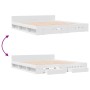Estructura cama con cajones madera ingeniería blanca 200x200 cm de vidaXL, Camas y somieres - Ref: Foro24-3280720, Precio: 18...