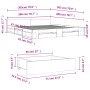 Estructura cama con cajones madera ingeniería blanca 200x200 cm de vidaXL, Camas y somieres - Ref: Foro24-3280720, Precio: 18...