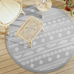 Alfombra de exterior ARAKIL gris Ø160 cm PP de vidaXL, Protectores para exterior - Ref: Foro24-368531, Precio: 26,67 €, Descu...