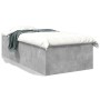 Estructura de cama madera de ingeniería gris hormigón 90x200cm de vidaXL, Camas y somieres - Ref: Foro24-3280968, Precio: 108...