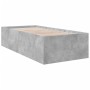 Estructura de cama madera de ingeniería gris hormigón 90x200cm de vidaXL, Camas y somieres - Ref: Foro24-3280968, Precio: 108...