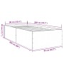 Estructura de cama madera de ingeniería gris hormigón 90x200cm de vidaXL, Camas y somieres - Ref: Foro24-3280968, Precio: 108...