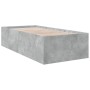 Estructura de cama madera de ingeniería gris hormigón 75x190 cm de vidaXL, Camas y somieres - Ref: Foro24-3280982, Precio: 10...
